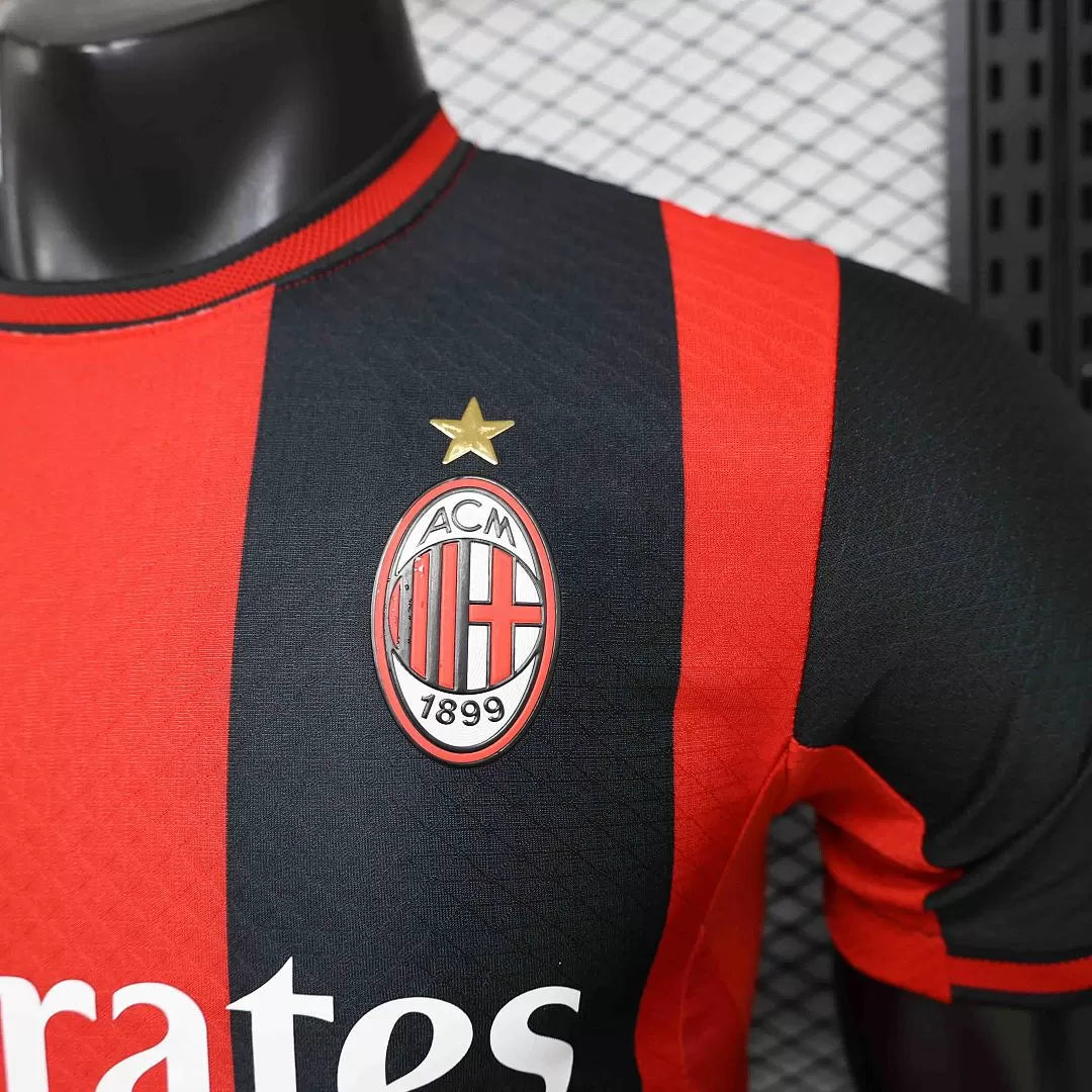 Maglia Milan Home 26/27 Player Uomo Nero e Rosso | Maglia da Calcio