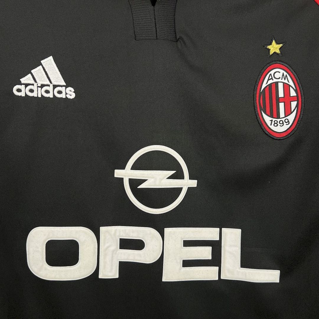 Maglia Milan Third 00/01 Retro Uomo Nero | Maglia da Calcio