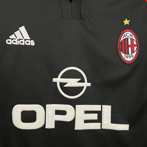 Maglia Milan Third 00/01 Retro Uomo Nero | Maglia da Calcio