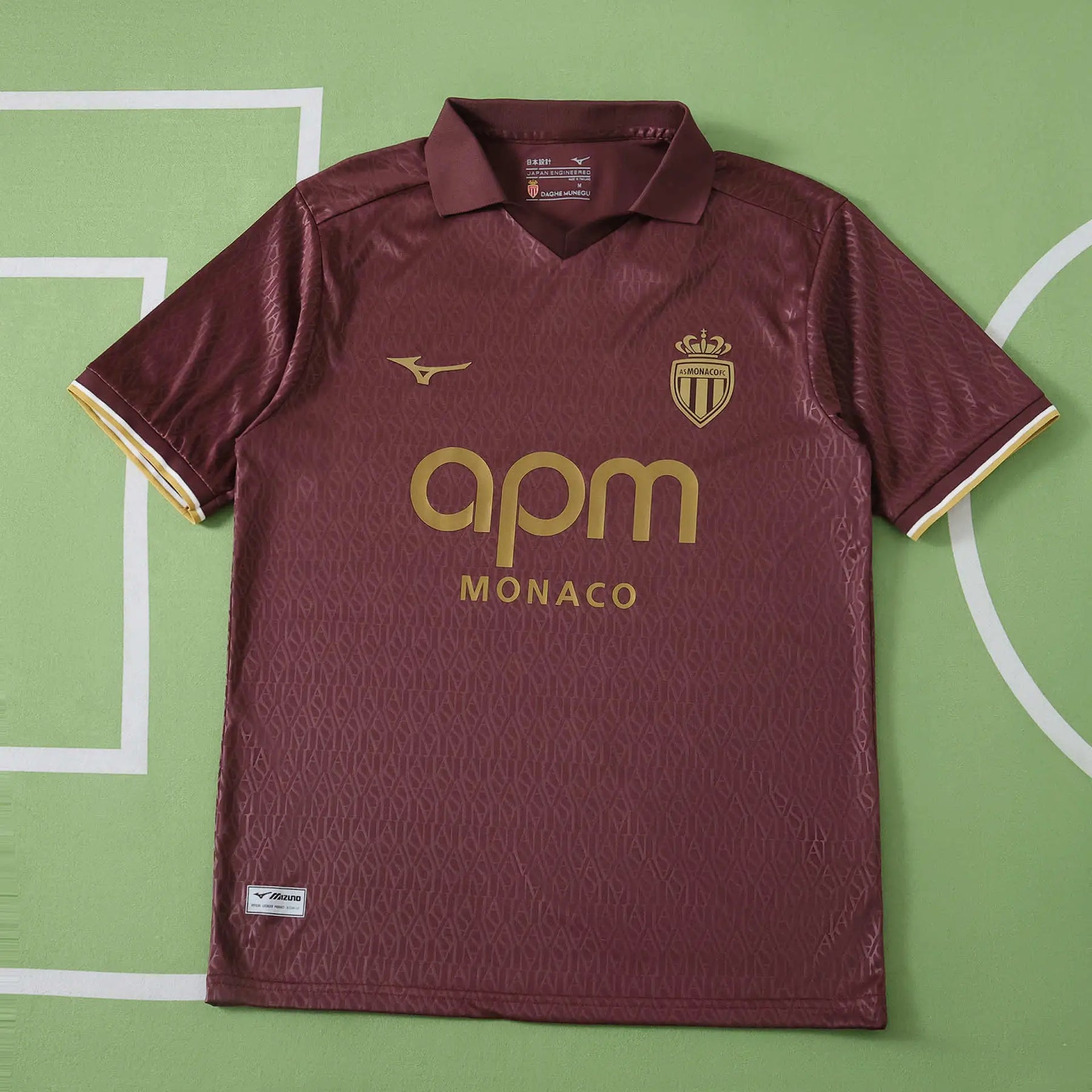 Maglia Monaco Away 26/27 Uomo Bordeaux | Maglia da Calcio