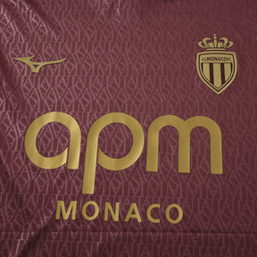 Maglia Monaco Away 26/27 Uomo Bordeaux | Maglia da Calcio