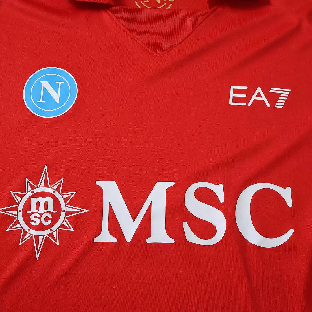 Maglia Napoli Third 26/27 Uomo Rosso | Maglia da Calcio