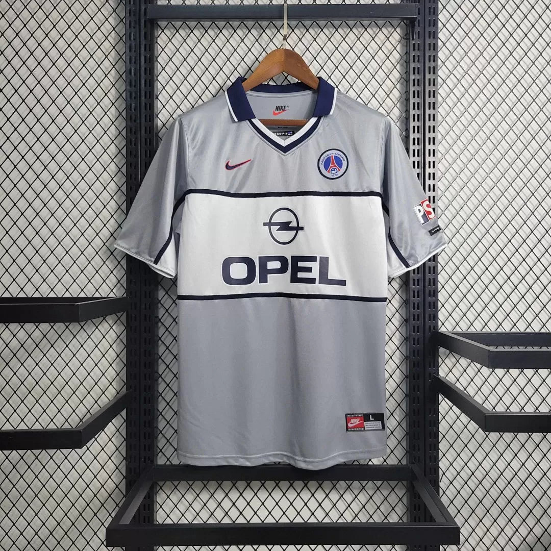 Maglia Paris Away 99/00 Retro Uomo Grigio Argento | Maglia da Calcio