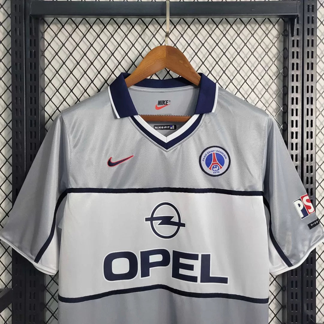 Maglia Paris Away 99/00 Retro Uomo Grigio Argento | Maglia da Calcio