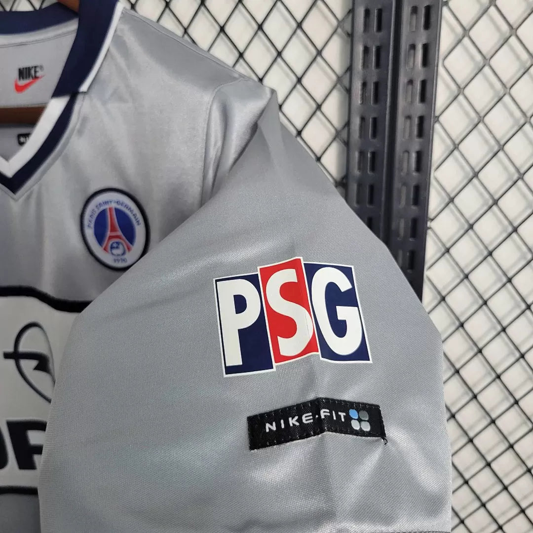 Maglia Paris Away 99/00 Retro Uomo Grigio Argento | Maglia da Calcio