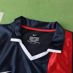 Maglia Paris Home 01/02 Retro Uomo Blu Navy e Rosso | Maglia da Calcio