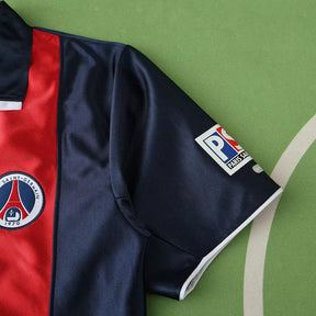 Maglia Paris Home 01/02 Retro Uomo Blu Navy e Rosso | Maglia da Calcio