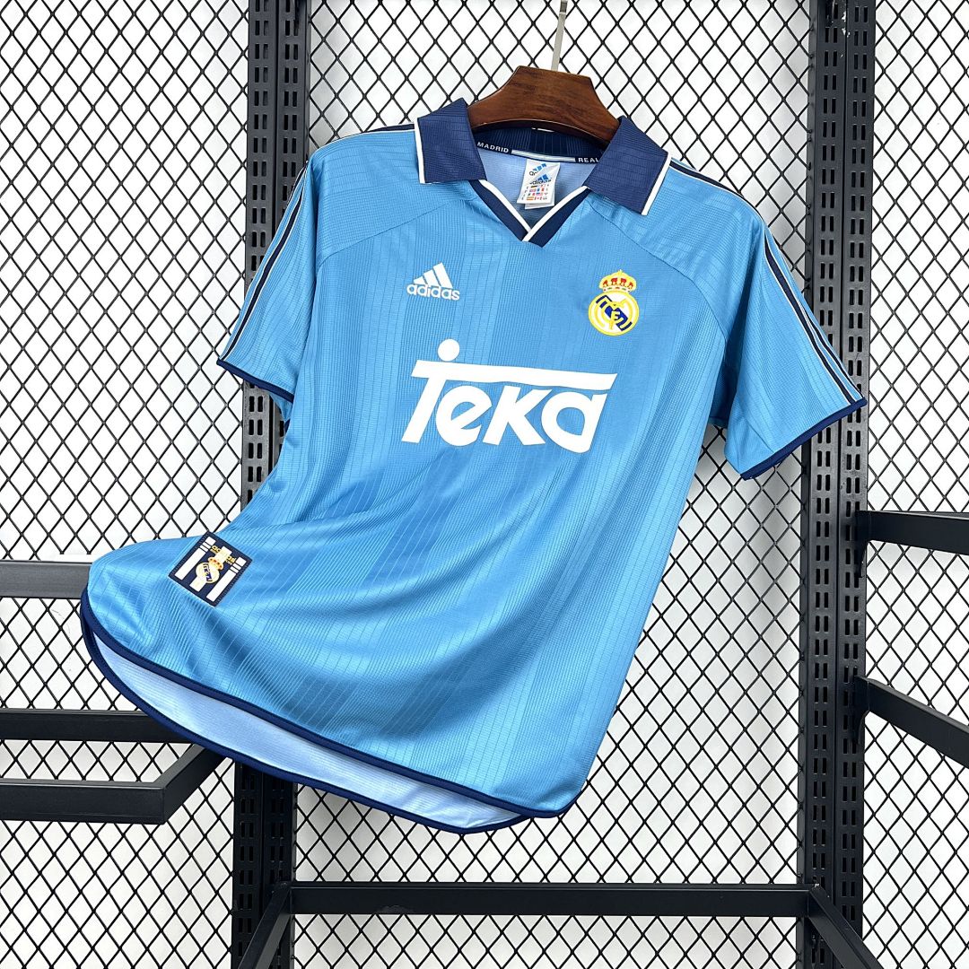 Maglia Real Madrid Third 99/01 Retro Uomo Azzurro | Maglia da Calcio