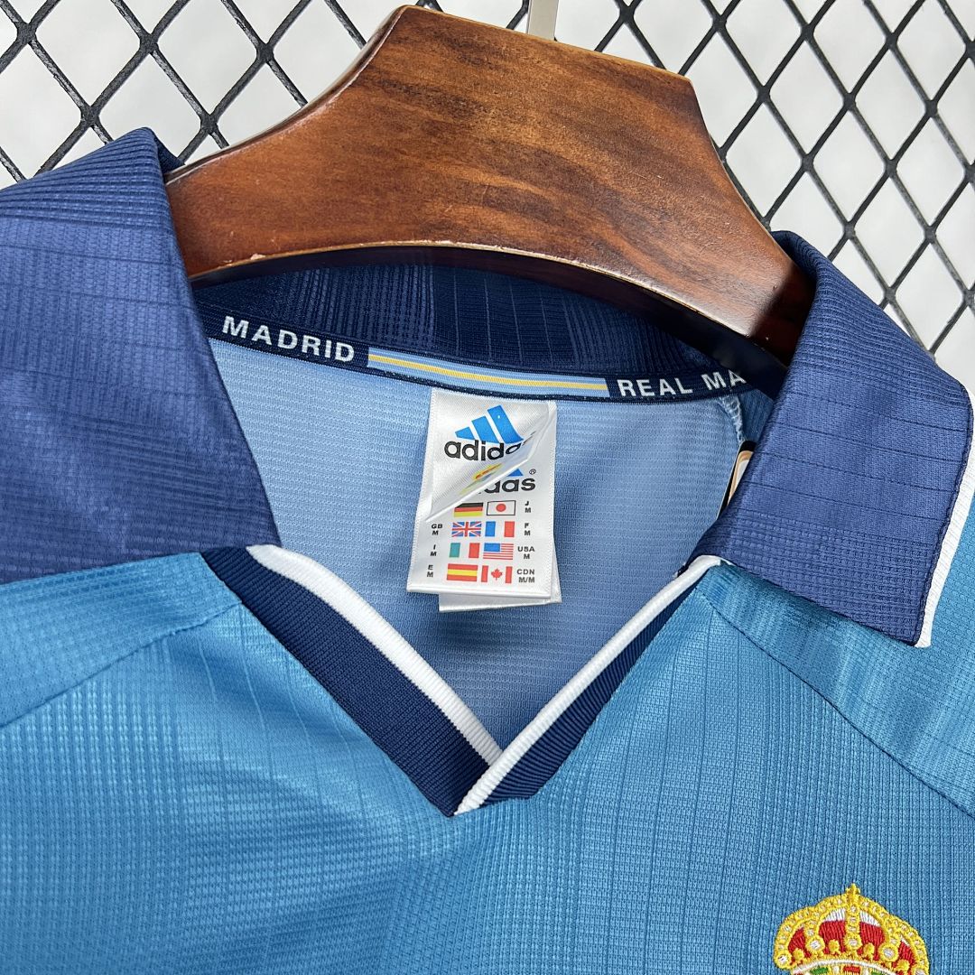Maglia Real Madrid Third 99/01 Retro Uomo Azzurro | Maglia da Calcio