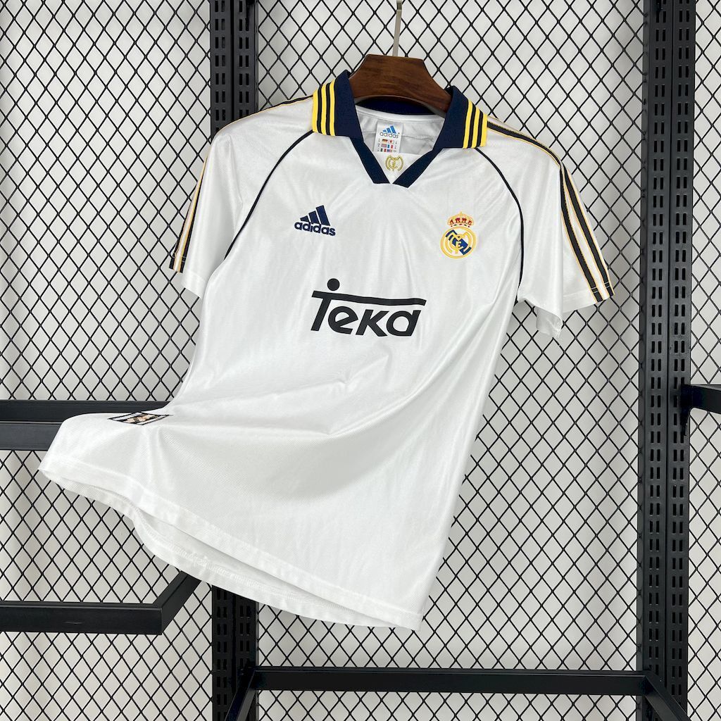 Maglia RM Home Jersey 98/00 Retro Uomo Bianco | Maglia da Calcio