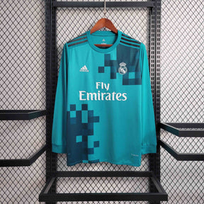 Maglia RM Third 17/18 Manica Lunga Retro Uomo Azzurro | Maglia da Calcio
