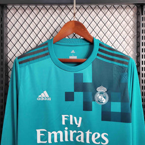 Maglia RM Third 17/18 Manica Lunga Retro Uomo Azzurro | Maglia da Calcio