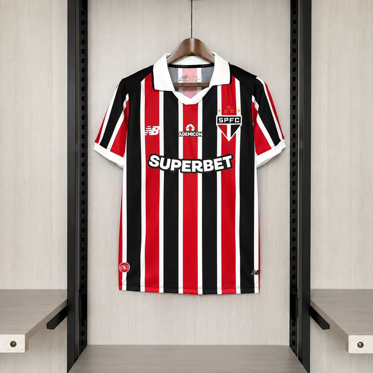 Maglia São Paulo Away 26/27 Uomo Nero/Rosso/Bianco | Maglia da Calcio