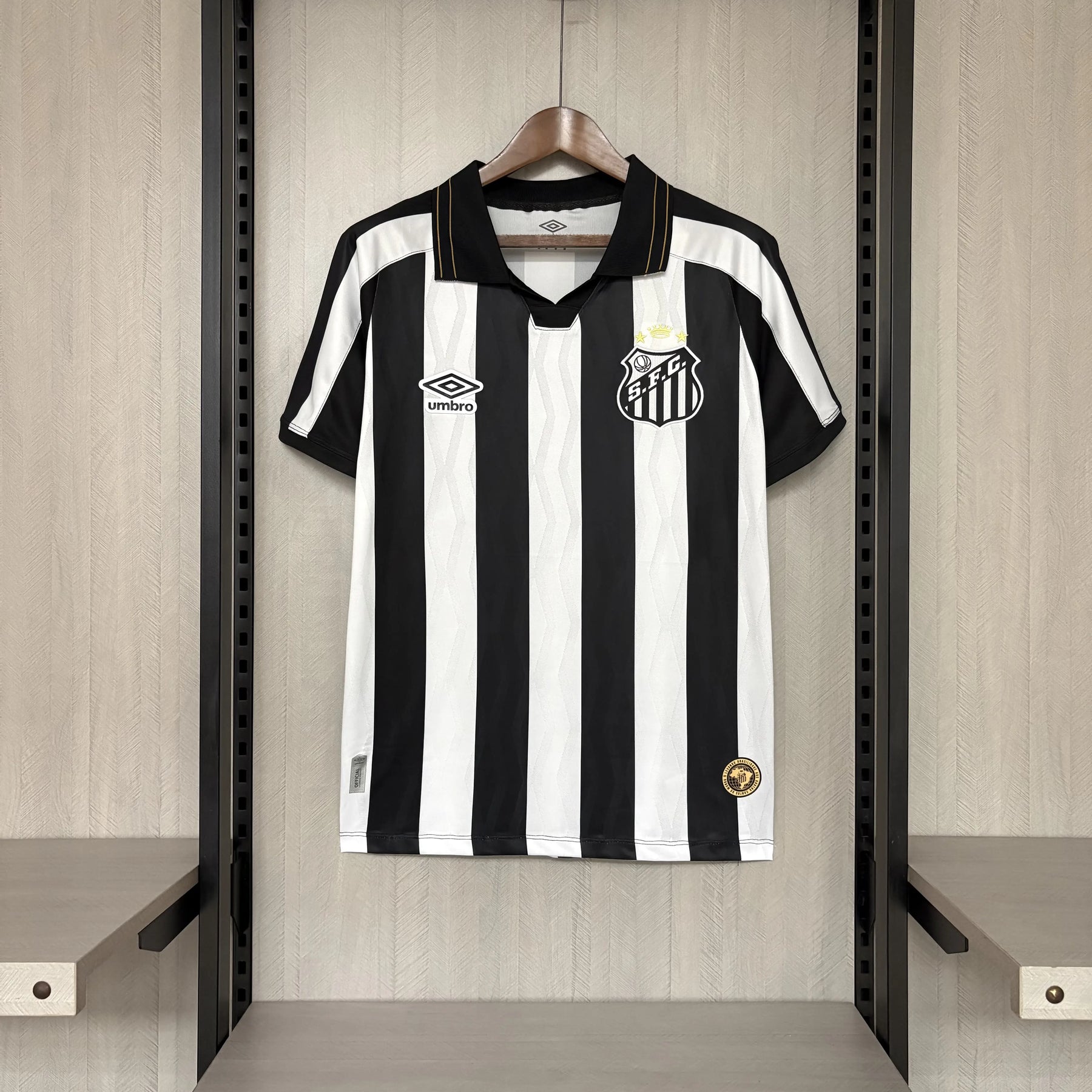 Maglia Santos Away 26/27 Uomo Nero e Bianco | Maglia da Calcio