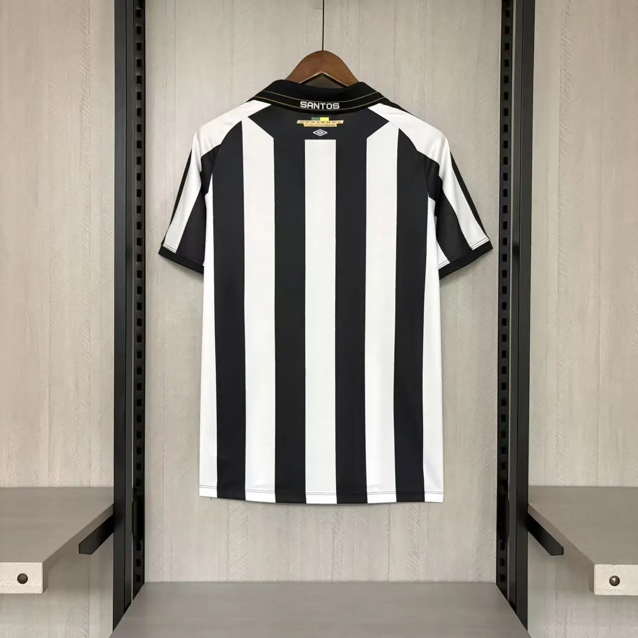 Maglia Santos Away 26/27 Uomo Nero e Bianco | Maglia da Calcio