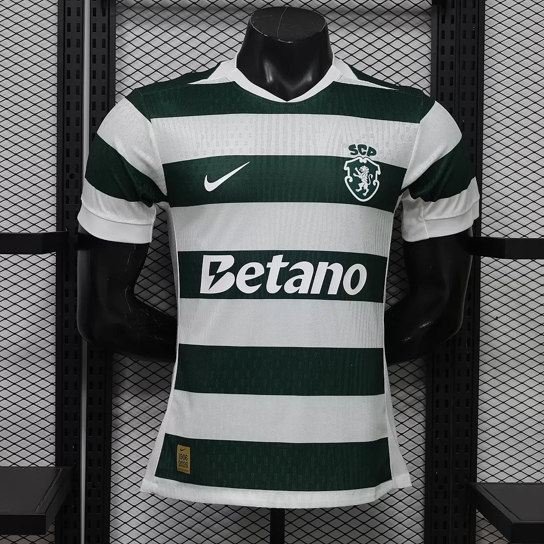 Maglia Sporting Home 26/27 Player Uomo Verde e Bianco | Maglia da Calcio