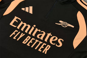 Tuta Arsenal 26/27 Uomo Nero con dettagli Arancione | Maglia da Calcio