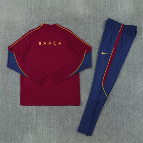 Tuta Barcelona 26/27 Uomo Bordeaux e Blu Navy | Maglia da Calcio
