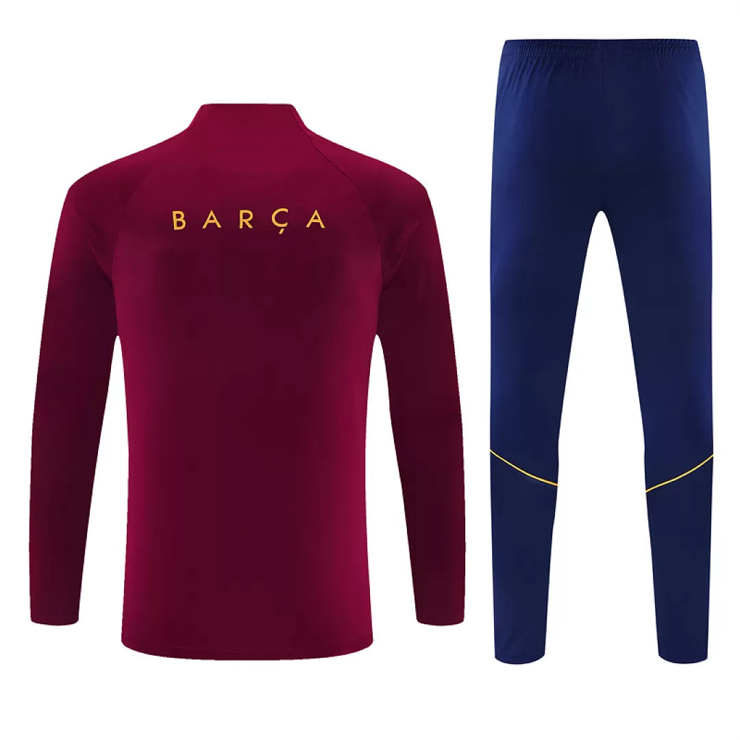 Tuta Barcelona 26/27 Uomo Bordeaux e Blu Navy | Maglia da Calcio