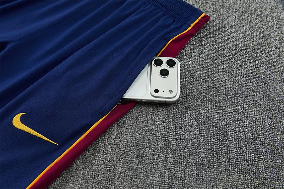 Tuta Barcelona 26/27 Uomo Bordeaux e Blu Navy | Maglia da Calcio
