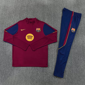 Tuta Barcelona 26/27 Uomo Bordeaux e Blu Navy | Maglia da Calcio