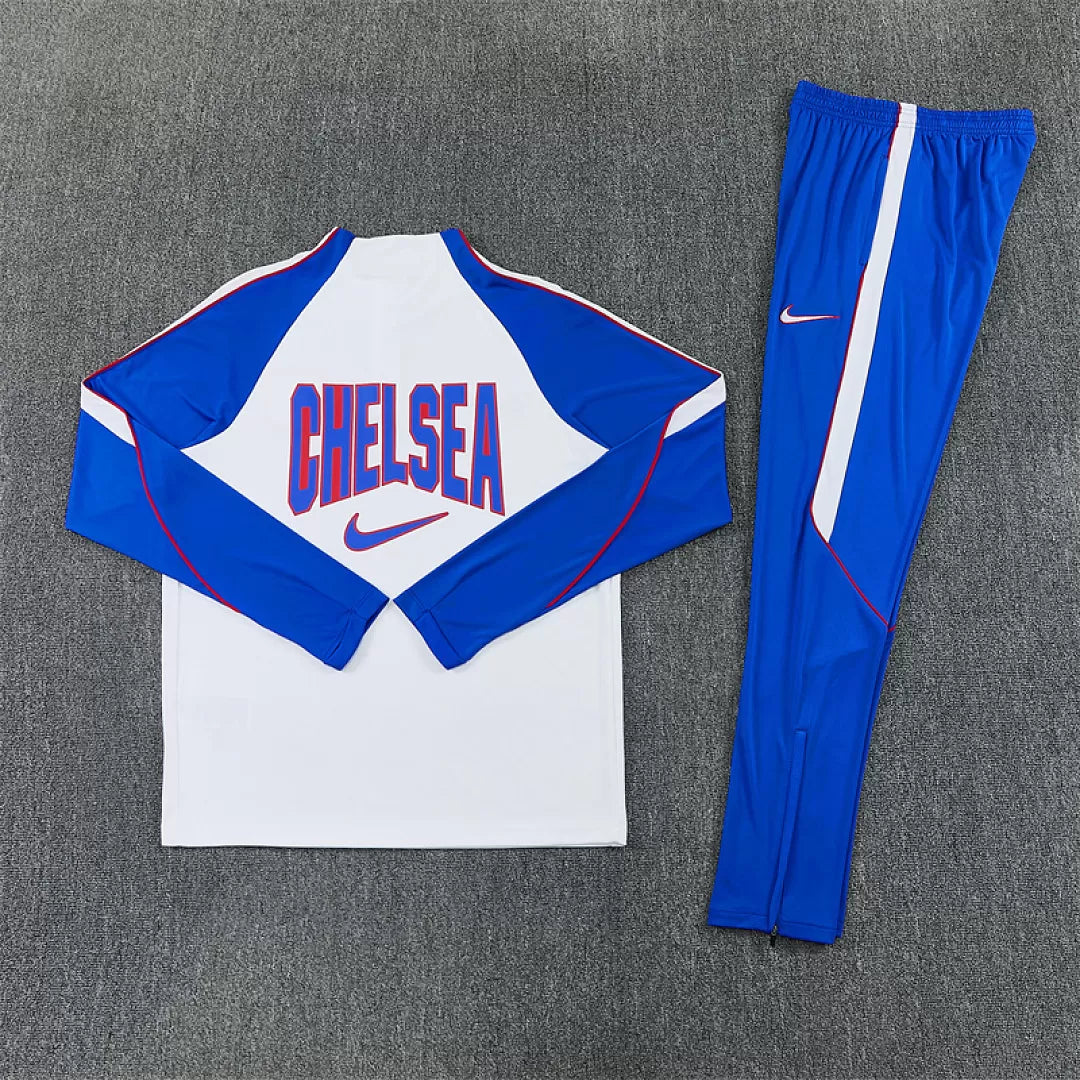 Tuta Chelsea 26/27 Uomo Bianco e Blu | Maglia da Calcio