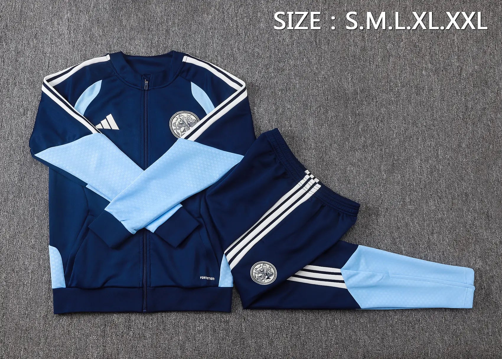 Tuta Full-zip Ajax 26/27 Uomo Blu Navy | Tuta da Calcio