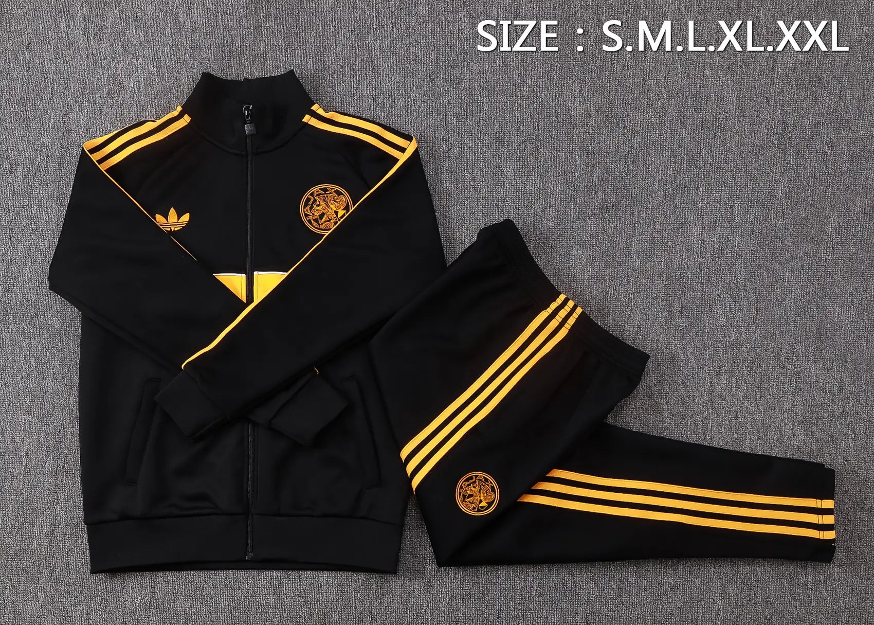 Tuta Full-zip Ajax 26/27 Uomo Nero | Tuta da Calcio