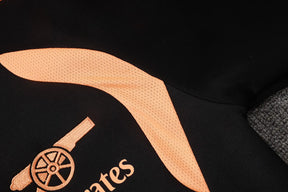 Tuta Full-zip Arsenal 26/27 Uomo Nero e Arancione | Tuta da Calcio