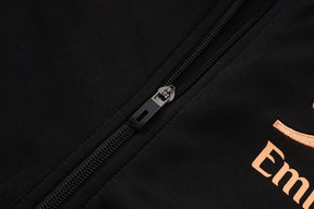 Tuta Full-zip Arsenal 26/27 Uomo Nero e Arancione | Tuta da Calcio