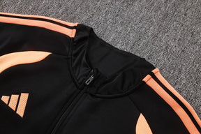 Tuta Full-zip Arsenal 26/27 Uomo Nero e Arancione | Tuta da Calcio