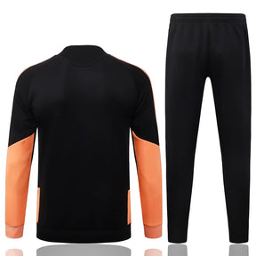 Tuta Full-zip Arsenal 26/27 Uomo Nero e Arancione | Tuta da Calcio