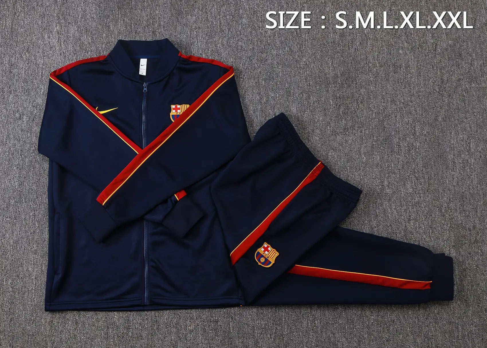 Tuta Full-zip Barcelona 26/27 Uomo Blu Navy | Tuta da Calcio