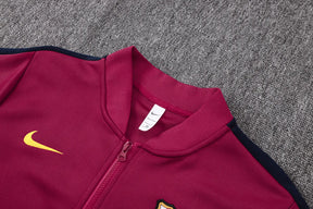 Tuta Full-zip Barcelona 26/27 Uomo Bordeaux e Blu Navy | Tuta da Calcio
