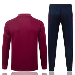 Tuta Full-zip Barcelona 26/27 Uomo Bordeaux e Blu Navy | Tuta da Calcio