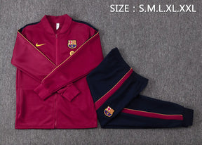 Tuta Full-zip Barcelona 26/27 Uomo Bordeaux e Blu Navy | Tuta da Calcio