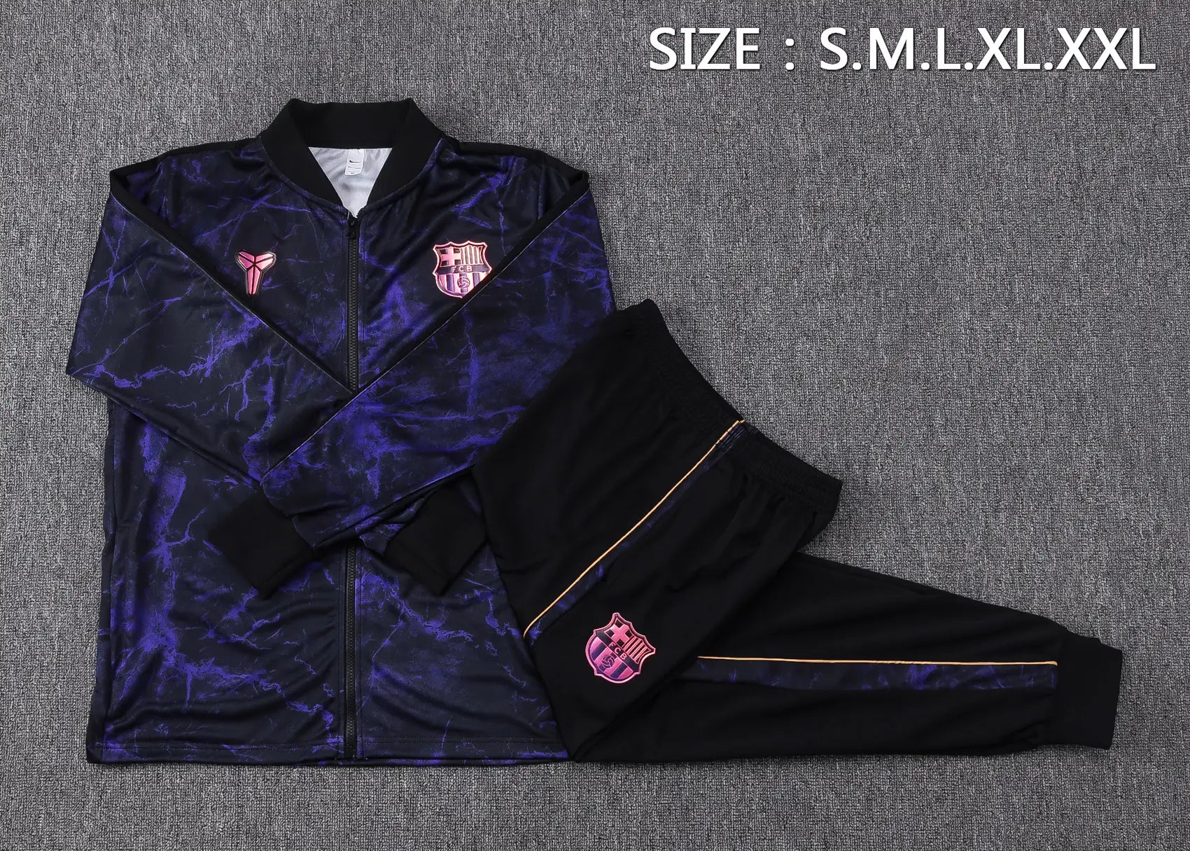Tuta Full-zip Barcelona 26/27 Uomo Nero/Viola | Tuta da Calcio