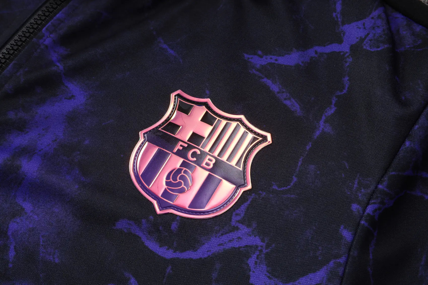 Tuta Full-zip Barcelona 26/27 Uomo Nero/Viola | Tuta da Calcio