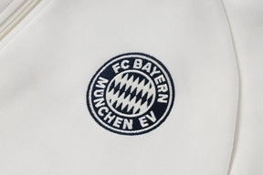 Tuta Full-zip Bayern Munich 26/27 Uomo Bianco e Blu Navy | Tuta da Calcio