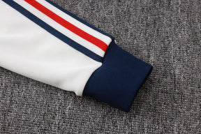 Tuta Full-zip Bayern Munich 26/27 Uomo Bianco e Blu Navy | Tuta da Calcio