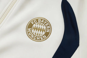 Tuta Full-zip Bayern Munich 26/27 Uomo Bianco e Blu Navy | Tuta da Calcio