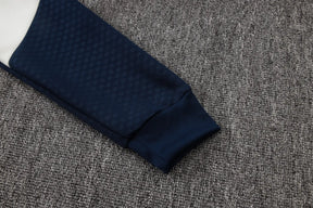 Tuta Full-zip Bayern Munich 26/27 Uomo Bianco e Blu Navy | Tuta da Calcio
