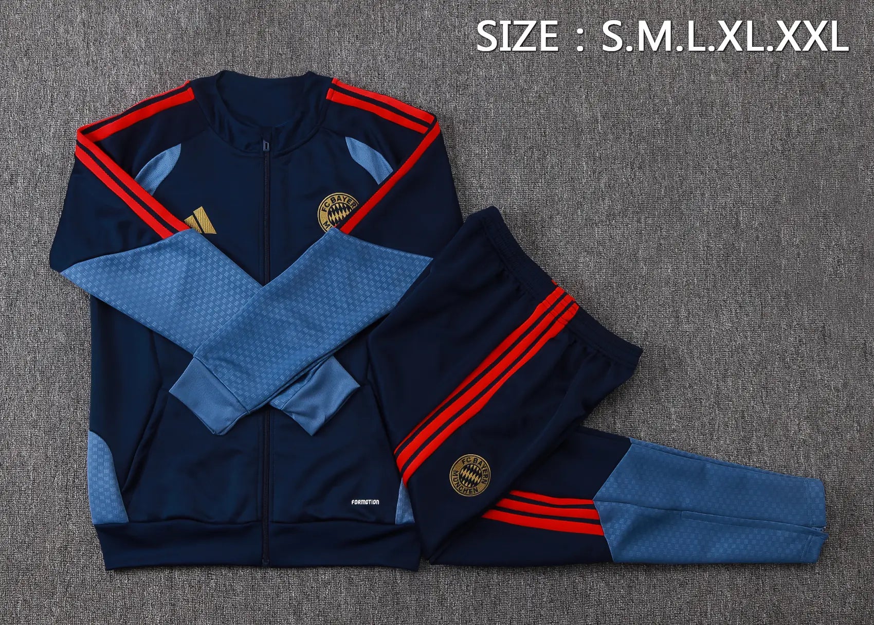 Tuta Full-zip Bayern Munich 26/27 Uomo Blu Navy | Tuta da Calcio