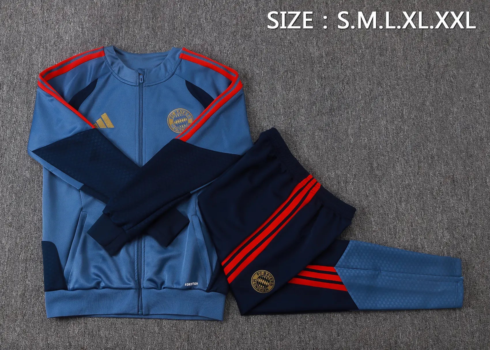 Tuta Full-zip Bayern Munich 26/27 Uomo Blu Navy | Tuta da Calcio
