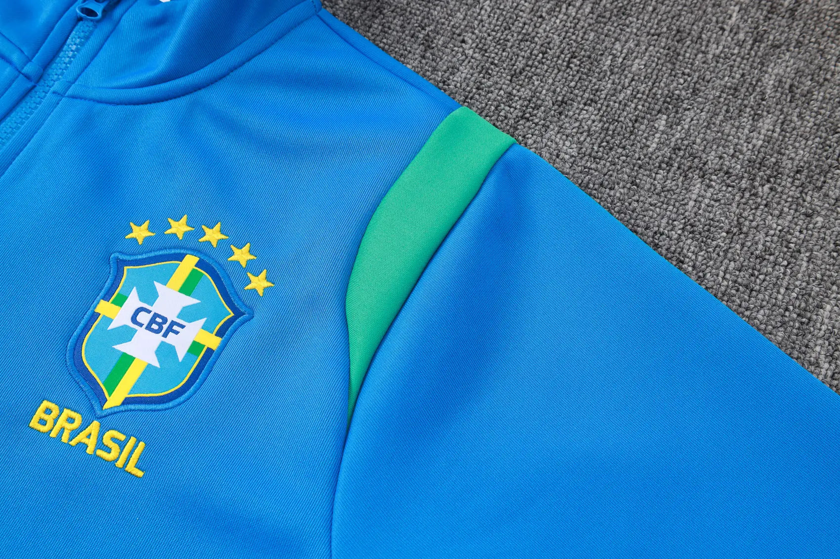 Tuta Full-zip Brasile 26/27 Uomo Blu/Verde | Tuta da Calcio