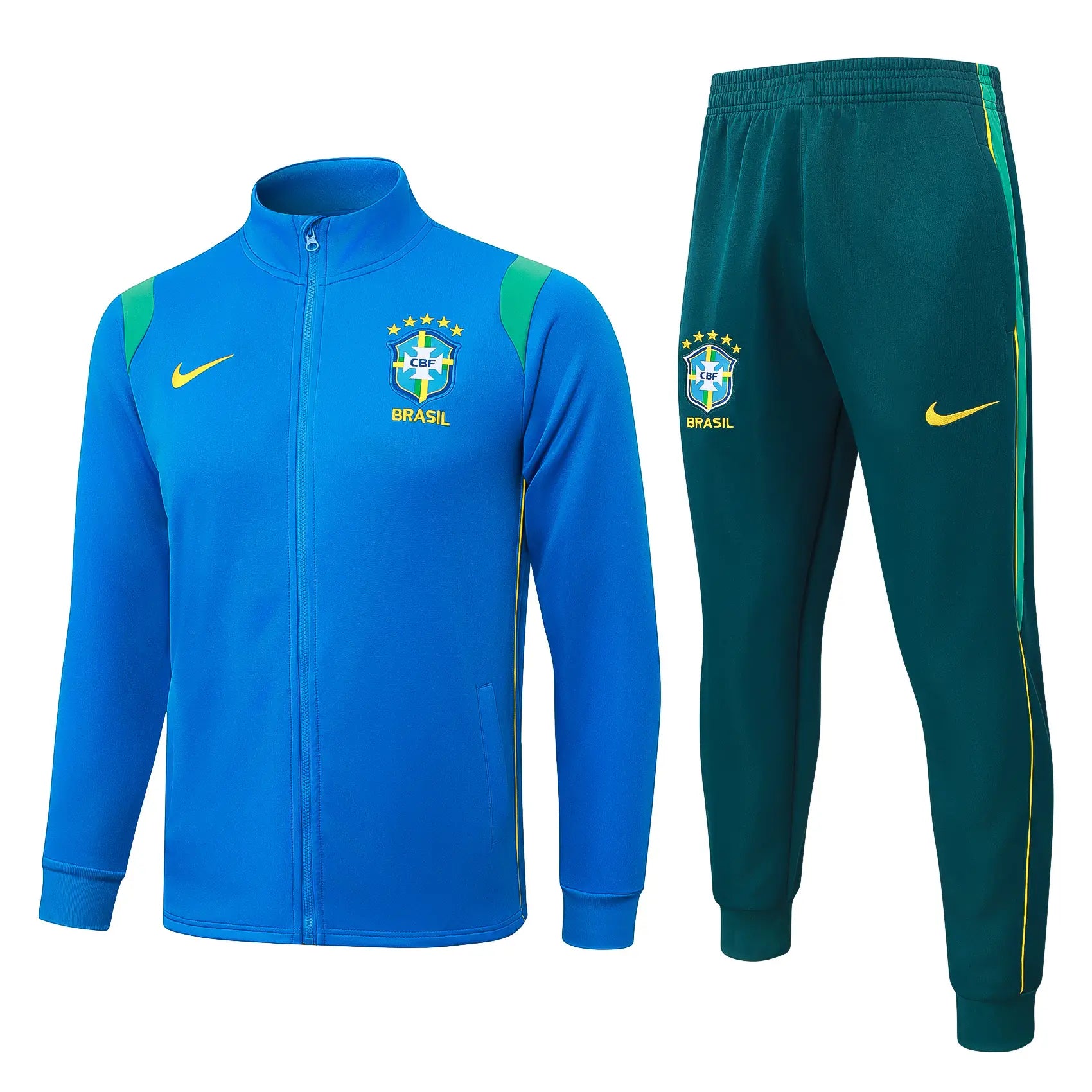 Tuta Full-zip Brasile 26/27 Uomo Blu/Verde | Tuta da Calcio