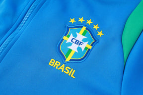 Tuta Full-zip Brasile 26/27 Uomo Blu/Verde | Tuta da Calcio