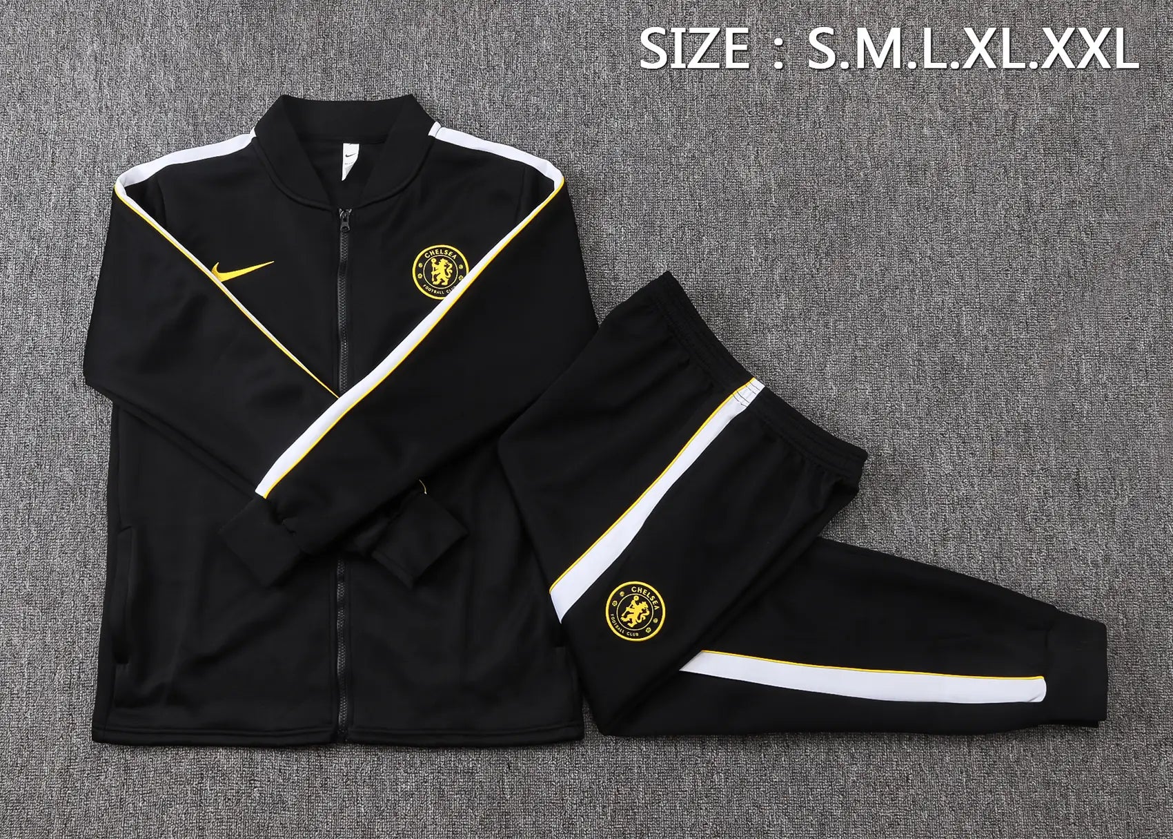 Tuta Full-zip Chelsea 26/27 Uomo Nero | Tuta da Calcio