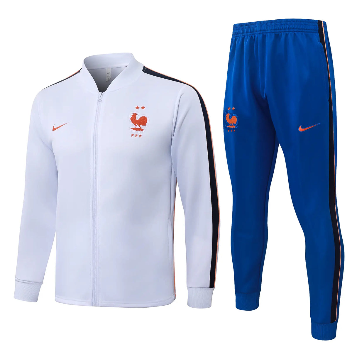 Tuta Full-zip Francia 26/27 Uomo Bianco e Blu | Tuta da Calcio