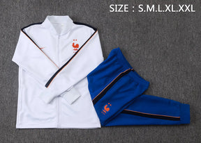 Tuta Full-zip Francia 26/27 Uomo Bianco e Blu | Tuta da Calcio
